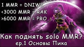 Как Поднять Solo MMR? #1 Основы Пика. Dota 2