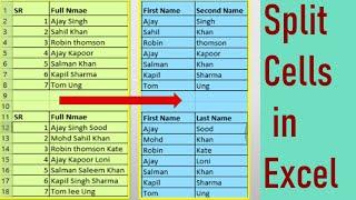 How to split one column into multiple columns in Excel | How to Split Cells in excel #Excel