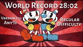 Cuphead Former WR Speedrun in 28:02! Any% - V1.1.5 - Regular Difficulty