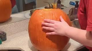 WICKED bat pumpkin in 90 seconds! (start to finish)