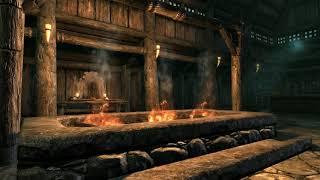 Skyrim (ASMR/Sleep Aid) Inside by Cozy Fire - Ambient Sounds