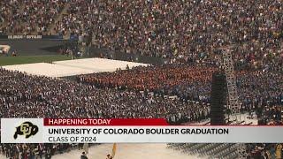 Students prepare to graduate from CU Boulder on Thursday