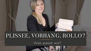 Vorhänge Plissee Rollos oder Gardinen? Was ist was und passt wo? [+ Sichtschutz Ideen]