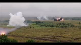 Devastating power of the Russian TOS-1 Flamethrower in the Mykolaiv Front in Ukraine