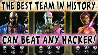 THE BEST TEAM IN MKX MOBILE 1.13! NO LOSSES YET. DESTROYS HACKERS. Jade is BROKEN!!!