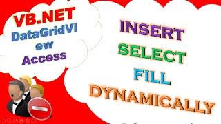 VB.NET Access DataBase Ep.04 : DataGridView  - INSERT,SELECT,POPULATE