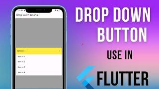 Drop Down Button used in flutter #dropdown #flutter #excitedmission