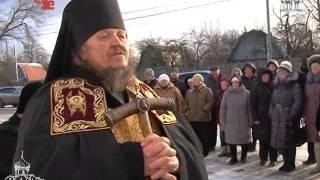 Водружение куполов на храм Всех Святых г Новомосковска