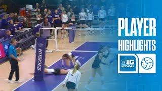 Rylen Reid Highlights vs. Washington | Northwestern Volleyball | 11/17/2024