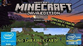 MINECRAFT JAVA 1.20.1 (IN LOW END PC) INTEL i5 6200u | Intel hd520 TEST 8GB RAM