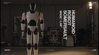 The first humanoid robot somersault powered by electrical