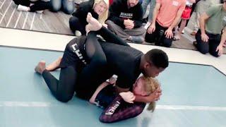 "Romantic Twist in a Brutal Fight!  | Girl vs Boy Grappling Match"#bjj #jiujitsu #wrestling