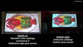 XGIMI H1 vs Epson 2045 (test 1)