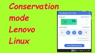 Conservation mode ON/OFF in Linux without Lenovo vantage