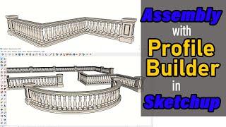 Creating Assembly in SketchUp with Profile Builder 4 | profile builder | SketchUp tutorial