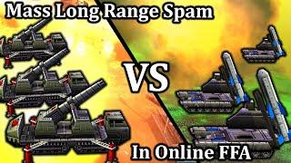 LIVE -  Trying to use LONG RANGED UNITS EFFECTIVELY in ONLINE FFA  | C&C Generals Zero hour!!