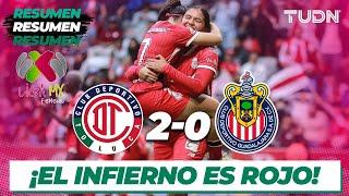 HIGHLIGHTS | Toluca 2-0 Chivas | Liga Mx Femenil AP2024-J2 | TUDN