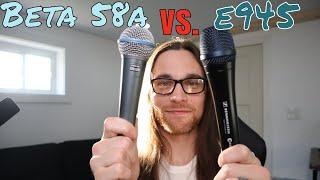 Sennheiser e945 vs Shure Beta 58a | Vocal Mic Shootout Comparison