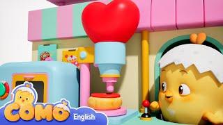 Como | Donut shop | Learn colors and words | Cartoon video for kids