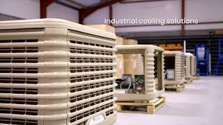 Industrial Evaporative Cooling. How to solve overheating problems cost effectively.