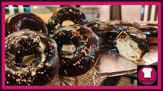 Delicious Chocolate Donuts (Homemade) || Recipe by Kitchen with Amna || Review || (4K)