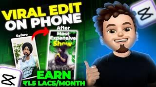 LIVE VIRAL REEEL EDITING ON MOBILE  (How i got Freelance Video Editing Clients Worth ₹1.5 Lac/mo)