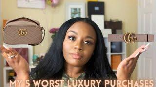 MY 5 WORST LUXURY PURCHASES | PRADA, GUCCI + MORE | PURCHASES I REGRET??!! | BRWNGIRLLUXE