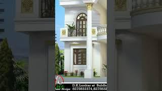 New  Beautiful Villa Design in shorts  D K 3D Home Design Video No. 2612