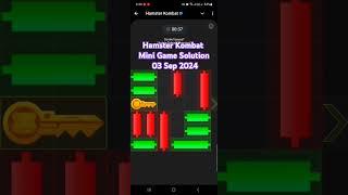 Hamster Kombat Mini Game Solution 03 Sep 2024 | mini game hamster | hamster mini game solution