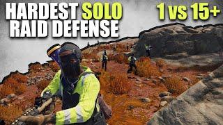 THE NIGHT a ZERG CAME TO RAID ME (1 vs 15+ Raid Defense) | Rust Solo Survival (4 of 4)