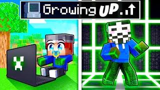 Growing UP as a HACKER in Minecraft!