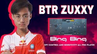 NEW SENSITIVITY AND CONTROL BTR ZUXXY 4 FINGER CLAW SETTINGS !! PUBG MOBILE 1.9.0 PLAY LIKE FEITZ