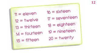 Spotlight 3 Аудио стр. 12 / Тренажер для запоминания /Тема ЦИФРЫ от 11 до 20!/ Numbers 11-20!