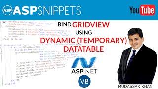 Bind GridView using Dynamic (Temporary) DataTable in ASP.Net