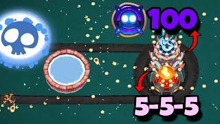 LEVEL 100 TACK PARAGON vs 5-5-5 TACK mit 30 Buffs (Bloons TD 6)