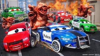 Monster Zombies Attack City Cars - Super Police Cars Action Packed Epic Rescue Mission!