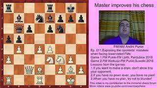 Chess-Exploiting the oponents' mistakes when facing lower-rated FMs