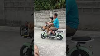Alab's AdventuresRiding Lolo Cesar's EBike with Pogi #travel #reels #shorts #foryou #fypシ #follow
