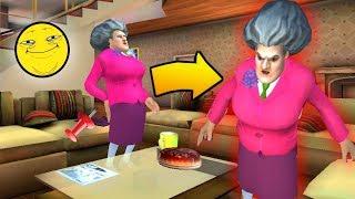 ПОДСТАВИЛ Кнопку Бабке Учительнице МИСС Т - Scary Teacher 3D Miss T