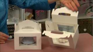 Window Gable Cupcake Box With Insert