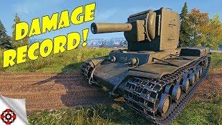 World of Tanks - KV-2 DAMAGE RECORD! (WoT KV-2 gameplay)