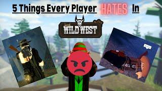 5 Things Players Hate In TWW! - (Wild West Roblox) Funny Movie