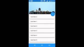 Android Toolbar Animation Using Design Support Library Demo