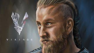 Digital painting of Ragnar Lothbrok| Vikings | Ajai Poovadan | Procreate