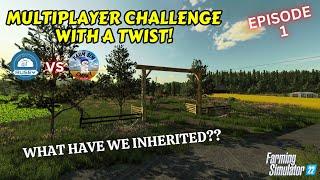 WE'VE INHERITED AN ABANDONED FARM | EP 1 | MULTIPLAYER CHALLENGE WITH A TWIST