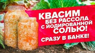 КВАШЕНАЯ КАПУСТА. САМЫЙ ПРОСТОЙ РЕЦЕПТ