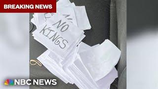 'No Kings' flyers found inside car of suspect in 'targeted' Minnesota shootings