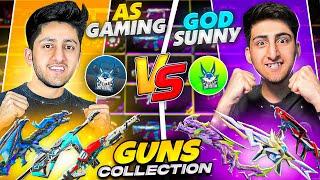 As Gaming Vs As Rana Gun Collection Versus  Who Will Win ? Expensive Gun Collection- Free Fire