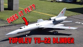 GIANT SCALE Tupolev Tu-22 Blinder Maiden Flight Attempt ENDS BADLY!