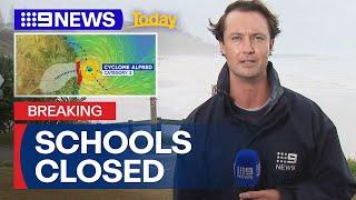 Northern NSW schools shut as Cyclone Alfred looms | 9 News Australia